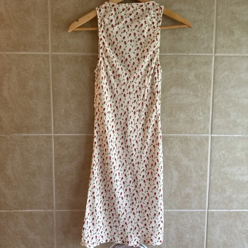 Reformation Calix Ivory Madison Floral Mini Dress Size Small Fairy Coquette Grad - Picture 8 of 16